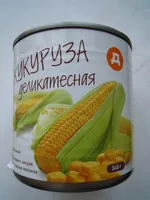Mängden socker i Кукуруза деликатесная