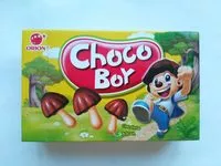 Mängden socker i Biscuit Choco Boy Orion 45G Corée