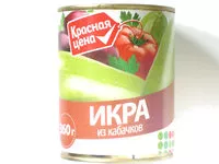Mängden socker i Икра из кабачков