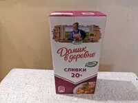 Mängden socker i Сливки Домик в деревне 20%