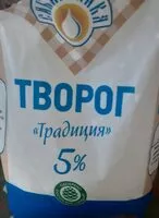 Mängden socker i Творог 5%