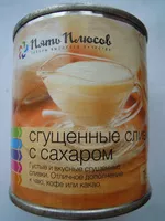 Mängden socker i Сгущенные сливки с сахаром