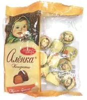 Mängden socker i Конфеты «Алёнка крем-брюле»