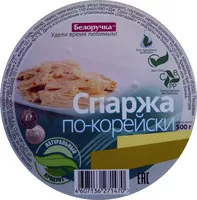 Mängden socker i Спаржа по-корейски