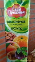 Mängden socker i Сок мультифруктовый с мякоть восстановленный