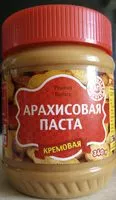 Mängden socker i Арахисовая паста кремовая