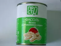 Mängden socker i Фасоль белая в томатном соусе
