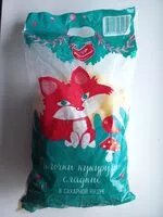 Mängden socker i Палочки кукурузные сладкие в сахарной пудре