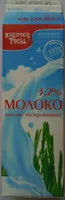 Mängden socker i Молоко 3,2 %