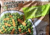 Mängden socker i Gartenerbsen mit Karotten