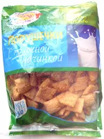 Mängden socker i Продукты экструзионной технологии сухие: подушечки хрустящие с молочной начинкой