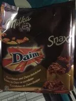 Mängden socker i Milka Snax Daims 145gr