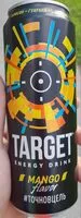 Mängden socker i Target Energy Drink Mango