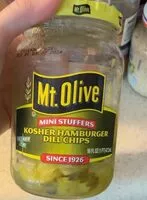 Mängden socker i Mt. Olive kosher hamburger dill chips