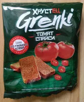 Mängden socker i Сухарики жареные ржаные "гренки" со вкусом томата спайси