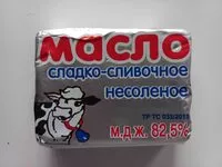 Mängden socker i Масло сладко-сливочное несоленое