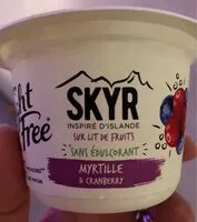 Mängden socker i Skyr myrtille