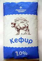 Mängden socker i Кефир 1,0 %