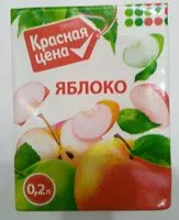 Mängden socker i Нектар яблочный осветленный