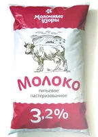 Mängden socker i Молоко питьевое пастеризованное 3,2%