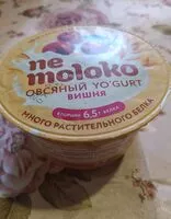 Mängden socker i Nemoloko овсяный yo'gurt вишня
