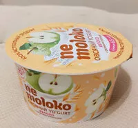 Mängden socker i Овсяный йогурт с яблоком и овсяными хлопьями Nemoloko