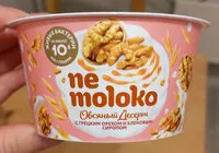 Mängden socker i Nemoloko овсяный десерт с грецким орехом и кленовым сиропом