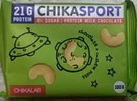Mängden socker i CHIKASPORT молочный шоколад с кешью