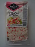 Mängden socker i Крабовая крошка охлаждённая (имитация)