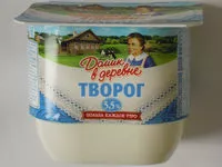 Mängden socker i Творог 5,5 %