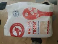 Mängden socker i Творог 9%