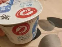 Mängden socker i Сметана 15%