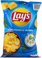 Mängden socker i Чипсы (Сметана и зелень)