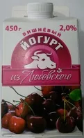 Mängden socker i Йогурт вишнёвый 2,0%