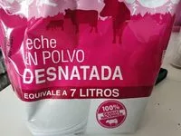 Mängden socker i Leche en polvo desnatada