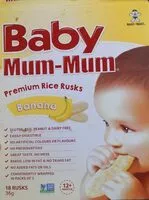 Mängden socker i Baby mum-mum premium rise rusks