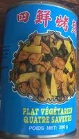 Mängden socker i Plat Végétarien 4 Saveurs 280G