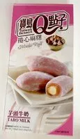 Mängden socker i Taro Milch Mochi Rolle Klebrei Kuchen Taiwan Taiwan Dessert Q