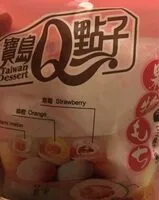 Mängden socker i Assorted fruit mochi