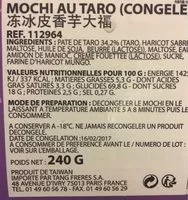 Mängden socker i Mochi au Taro