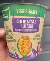 Mängden socker i Boulgour oriental