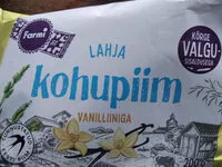 Mängden socker i Lahja kohupiim vanilliiniga