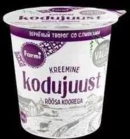 Mängden socker i Kodujuust rõõsa koorega