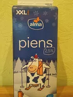 Mängden socker i piens "alma"