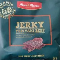 Mängden socker i Teriyaki beef jerky