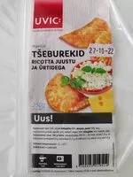 Mängden socker i Tšeburekid ricotta juustu ja ürtidega