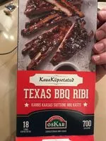 Mängden socker i TEXAS BBQ RIBI