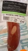 Mängden socker i Saucisson ail courbé fumé cuit