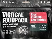 Mängden socker i Rice Pudding and Berries