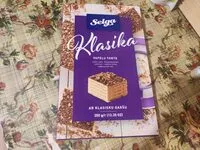 Mängden socker i Klasika vaflinis tortas
